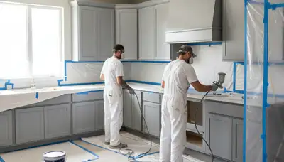 Cabinet painting in St Louis, MO for a clean, durable finish in busy kitchens