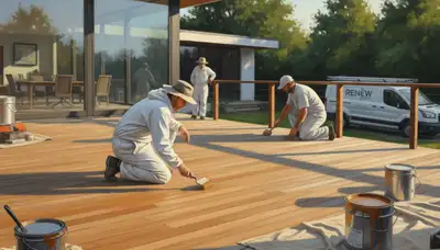 Deck painting service in St Louis, MO for durable wood protection and curb appeal