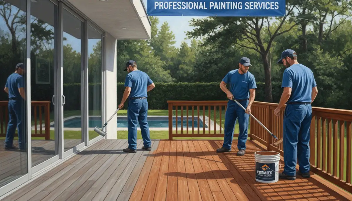 Deck painting services in St Louis, MO for durable exterior wood protection and a fresh finish