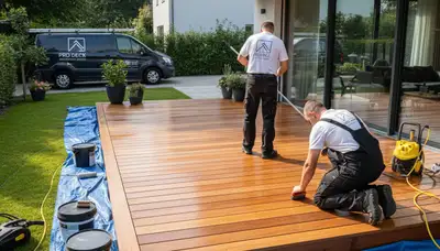 Deck staining service in St. Louis, MO for durable UV-resistant exterior wood protection