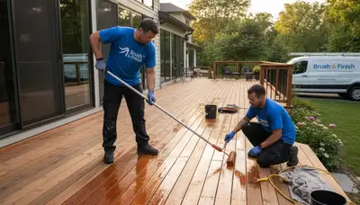 Deck staining in St Louis, MO for long-lasting UV-resistant protection against weather and humidity