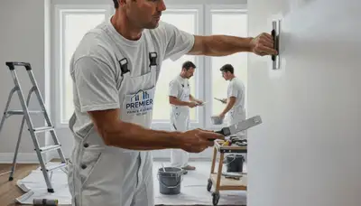 St Louis, MO drywall repair for cracks and holes with smooth texture matching in a home interior