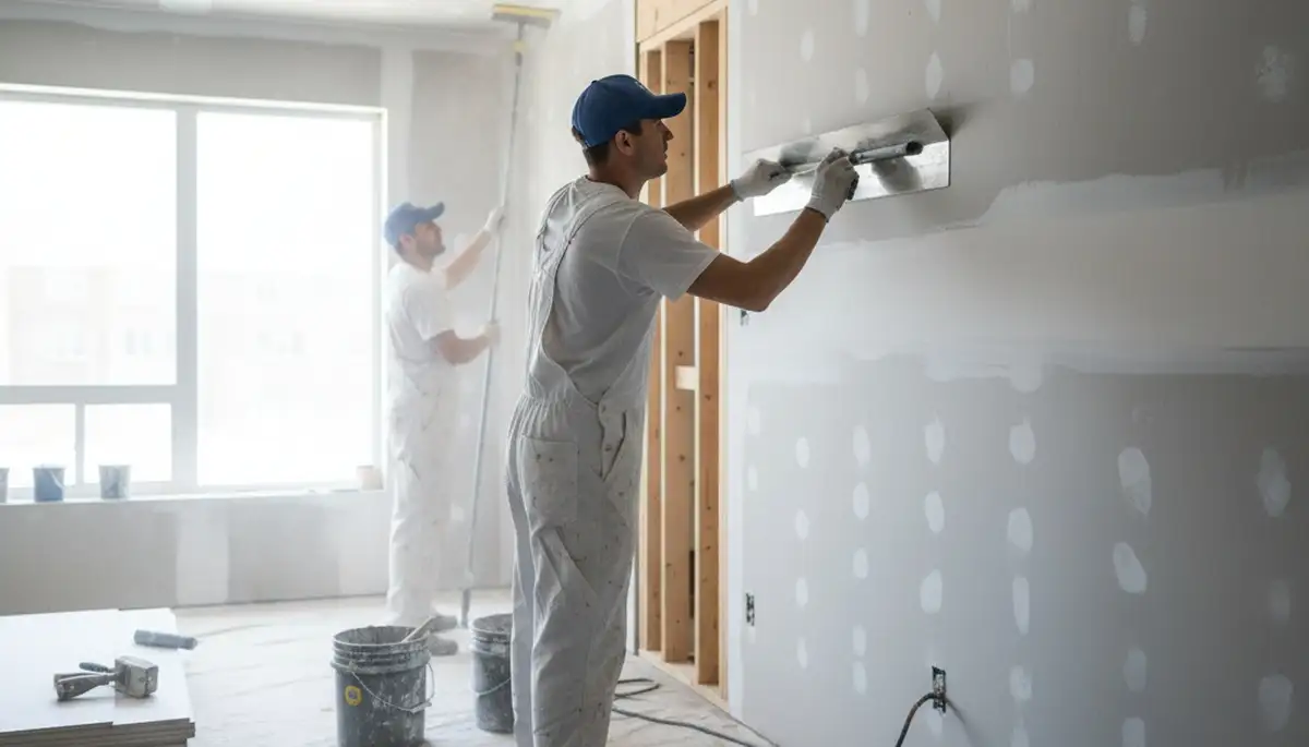 St Louis, MO painters repairing drywall cracks and holes for a smooth, professional finish