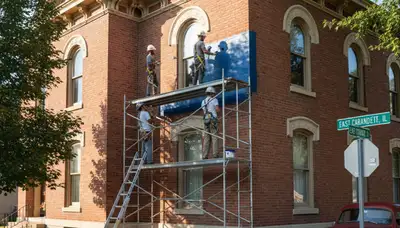 Exterior painting crew serving St Louis, MO for residential and commercial properties