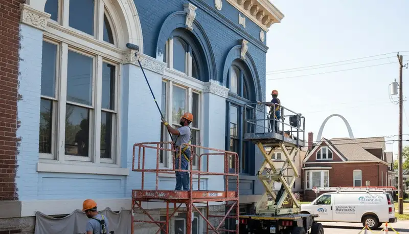 Professional exterior painting services in St. Louis, MO for homes and businesses