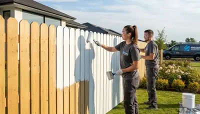 Fence painting service in St Louis, MO for durable exterior protection and curb appeal