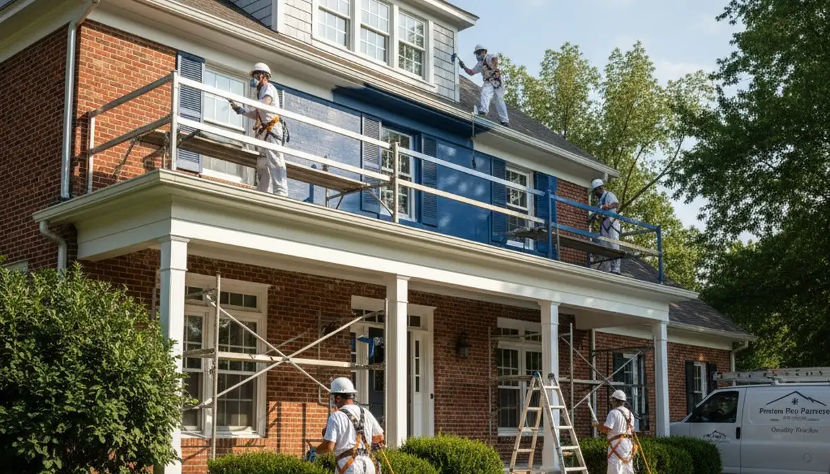 Exterior painting contractor in St Louis, MO providing professional house painting services