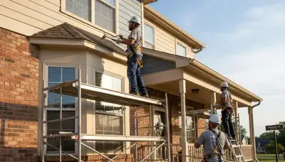Exterior painting crew serving St. Louis, MO for residential and commercial properties