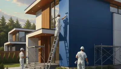 St Louis, MO house painting crew applying exterior paint for weather protection