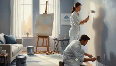 Interior house painting service in St Louis, MO for a fresh, professional home interior finish
