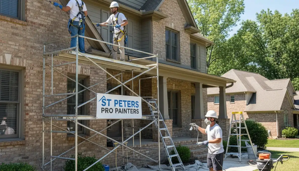 Exterior painting team in St Louis, MO providing professional house painting services