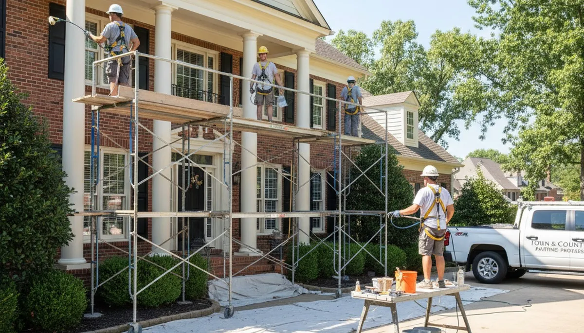 Exterior painting crew serving St. Louis, MO for professional home and business painting services