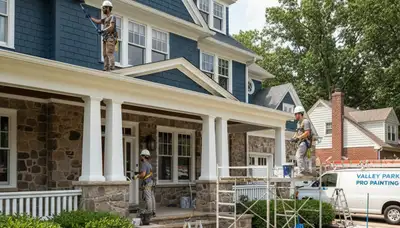 Exterior painting contractor in St. Louis, MO providing professional home painting services