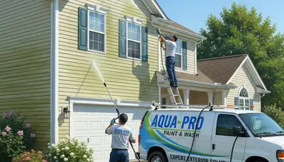 Vinyl siding pressure cleaning in St Louis, MO removes mold, mildew, and grime for cleaner exteriors