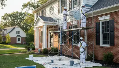 Exterior painting contractors in St. Louis, MO providing professional house painting services